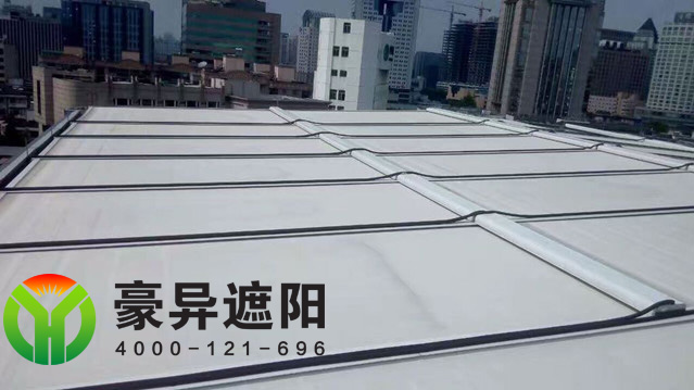 采光頂電動遮陽簾,戶外電動天棚遮陽簾,豪異遮陽,4000-121-696