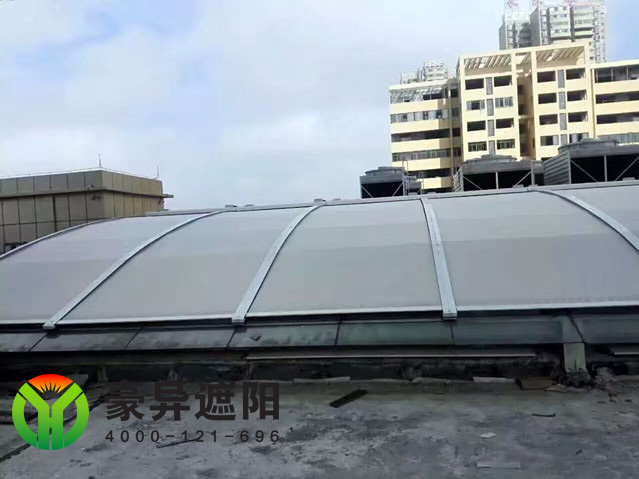 大型玻璃頂建筑遮陽,豪異上海電動遮陽簾廠家,4000-121-696